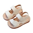 thumbnail image 1 of ZACPNCV Baby Infant Boy Girl Sandals Shoes First Walking Shoes Open Toe Summer Beige 9-12 Months, 1 of 4