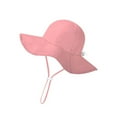 thumbnail image 1 of ZACPNCV Baby Sun Hat Kids with UPF 50+ Sun Protection Wide Brim Adjustable Beach Hats for Boys Girls Hot Pink 3-9 Months, 1 of 4