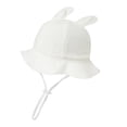 thumbnail image 1 of ZACPNCV Baby Sun Hat Toddler Girls Bucket Beach Hat Wide Brim UPF 50+ Adjuatable Travel Beach White Free Size, 1 of 4