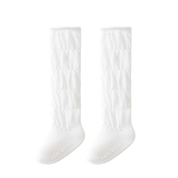 ZACPNCV Baby Toddler Knee High Socks Girl Boy Tube Socks Born Infant Floor Crawling Long Socks White 1-2 Years