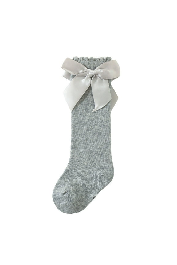 Baby Toddler Socks Girl Boy Thin Mesh Crew Socks Born Infant Pointelle Eyelet Socks Gray 2-3 Years