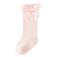 thumbnail image 1 of ZACPNCV Baby Toddler Socks Girl Boy Thin Mesh Crew Socks Born Infant Pointelle Eyelet Socks Pink 1-2 Years, 1 of 4