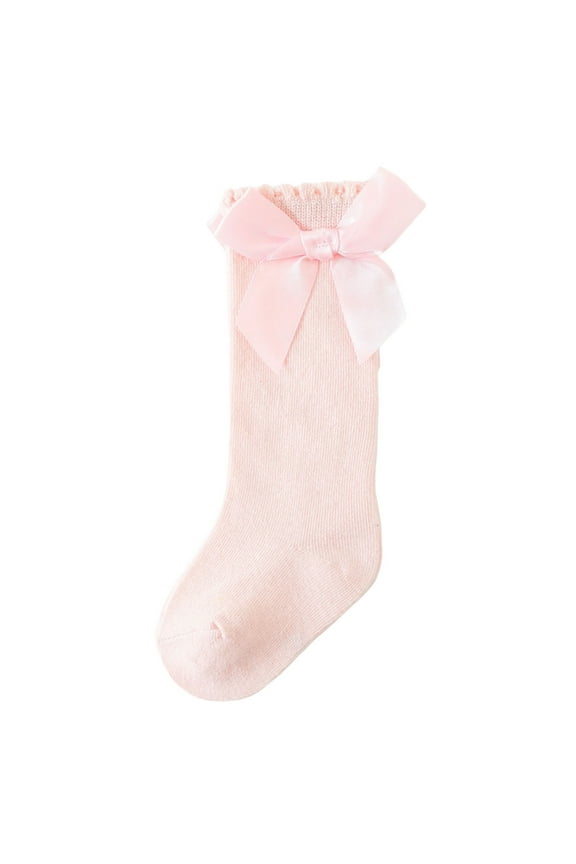 Baby Toddler Socks Girl Boy Thin Mesh Crew Socks Born Infant Pointelle Eyelet Socks Pink 1-2 Years