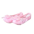 thumbnail image 1 of ZACPNCV Ballet Shoes for Girls Satin Ribbons Ballet Slippers Dance Shoes for Perform Dance Yoga Pink 9-10 Years, 1 of 5
