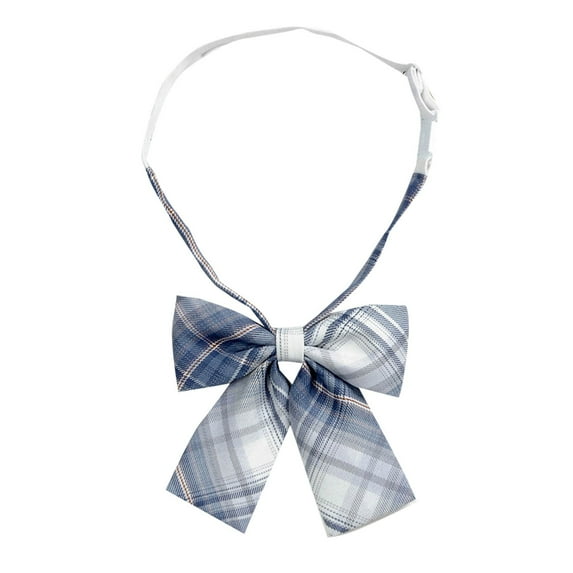ZACPNCV Bow Necklace Plaid Beautiful Bowtie Casual Bow tie for Kids Uniform Collar Butterf Bowknot Check Bow Ties Blue Free Size