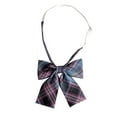thumbnail image 1 of ZACPNCV Bow Necklace Plaid Beautiful Bowtie Casual Bow tie for Kids Uniform Collar Butterf Bowknot Check Bow Ties Wine Free Size, 1 of 3