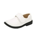 thumbnail image 1 of ZACPNCV Boy Kid Dress Shoe Lace Up Loafer Slip On Tuxedo Shoes for Prom Uniform Wedding Formal Events White 13-14 Years, 1 of 4