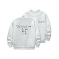 thumbnail image 1 of ZACPNCV Boy Sweatshirts Toddler Boy Long Sleeve Cotton Sweat Shirt Boys Pullover Shirt Tops for Kids White 2-3 Years, 1 of 6