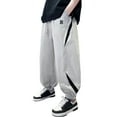 thumbnail image 1 of ZACPNCV Boys Baggy Cargo Pants Casual Loose Fit Parachute Pant Harem Joggers Sweatpants with Pockets Gray 9-10 Years, 1 of 9