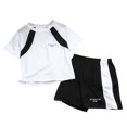 thumbnail image 1 of ZACPNCV Boys Clothing Sets Tagless Athletic Performance Crew Neck T-Shirt and Shorts Outfits White 5-6 Years, 1 of 4