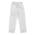 thumbnail image 1 of ZACPNCV Boys Flat Front Twill Chino Pants Plaid Stretch Slim Fit School Uniforms White 8-9 Years, 1 of 4