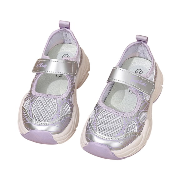 ZACPNCV Boys Girls Sport Water Sandals Kids Summer Outdoor Beach Hiking Closed-Toe Athletic Shoes for Toddler Purple 12-13 Years