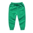 thumbnail image 1 of ZACPNCV Boys Harem Pants Solid Color Elastic Waist Soft Sweatpants Casual Loose Comfy Stretchy Summer Trousers Clothes Green 7-8 Years, 1 of 1