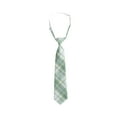 thumbnail image 1 of ZACPNCV Boys Necktie Pre-tied Adjustable Neck Strap Tie Plaid Zipper Tie for Wedding Graduation School Uniforms Green Free Size, 1 of 3
