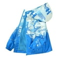 thumbnail image 1 of ZACPNCV Boys Rain Jacket with Detachable Hood Lightweight Raincoats for Kids Blue 3-4 Years, 1 of 9