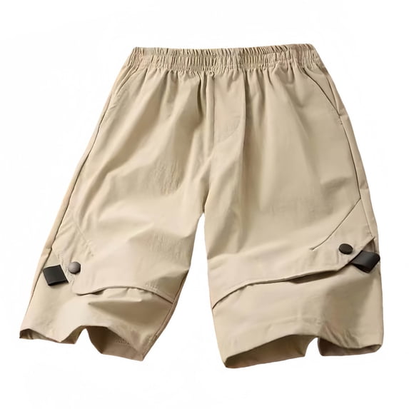 ZACPNCV Boys Shorts Kids High Waisted Cargo Shorts Summer Casual Shorts with Pockets 11-12 Years