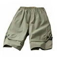 thumbnail image 1 of ZACPNCV Boys Shorts Kids High Waisted Cargo Shorts Summer Casual Shorts with Pockets 13-14 Years, 1 of 9