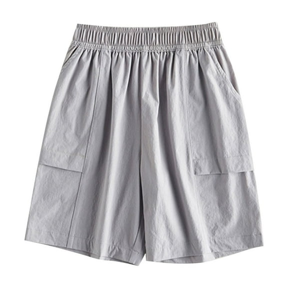 ZACPNCV Boys Shorts Kids High Waisted Cargo Shorts Summer Casual Shorts with Pockets 7-8 Years