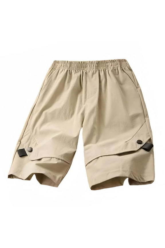 Boys Shorts Kids High Waisted Cargo Shorts Summer Casual Shorts with Pockets 9-10 Years