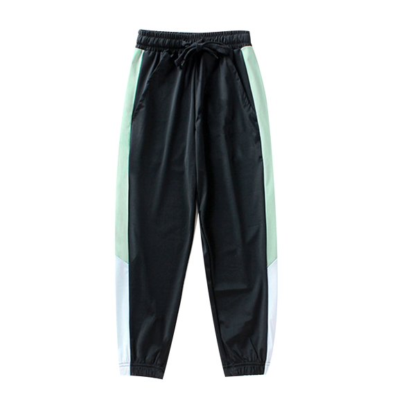 ZACPNCV Boys Sweatpants Kids Girls Drawstring Joggers Pants with Side Stripe Active Sports Track Pants Black 12-13 Years
