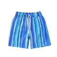 thumbnail image 1 of ZACPNCV Boys Swim Trunks Quick Dry Swimsuit Shorts with Pockets and Mesh Lining - Swimming Trunks for Boys Blue 5-6 Years, 1 of 9