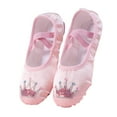 thumbnail image 1 of ZACPNCV Canvas Ballet Shoes Toddler Girls Ballet Slippers No-Tie Boys Dance Shoes Hot Pink 6-7 Years, 1 of 6