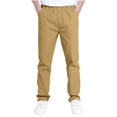 thumbnail image 1 of ZACPNCV Cargo Pants for Boys Elastic Waist Baggy Sweatpants Youth Athletic Joggers Winter Kids School Clothes Khaki 12-13 Years, 1 of 8
