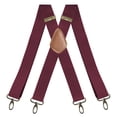 thumbnail image 1 of Lovskoo Classic Mens Suspenders with 4 Clips 1.4 Inch Elastic Webbing X Back Design Adjustable for A Perfect Fit Every Time, 1 of 2