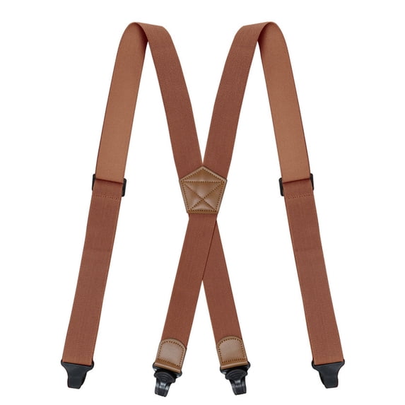 Lovskoo Classic Mens Suspenders with 4 Clips 1.4 Inch Elastic Webbing X Back Design Adjustable for A Perfect Fit Every Time