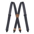 thumbnail image 1 of Lovskoo Classic Mens Suspenders with 4 Clips 1.4 Inch Elastic Webbing X Back Design Adjustable for A Perfect Fit Every Time, 1 of 2