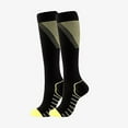 thumbnail image 1 of ZACPNCV Compression Socks for Women and Men Circulation Athletic Running Cycling Yellow L, 1 of 4