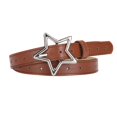 thumbnail image 1 of ZACPNCV Elastic Waist Belts for Girls Adjustable Buckle Stretch Belts Heart Buckle Waist for Pants Jeans Dress Brown Free Size, 1 of 4
