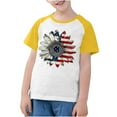 thumbnail image 1 of ZACPNCV Flag Shirt for Kids Boys USA Flag T-Shirt 4th of July Shirt Patriotic Tee Tops Independence Day Gifts Yellow 9-10 Years, 1 of 8