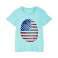 thumbnail image 1 of ZACPNCV Flag Shirt for Toddler Kids Boys Girls USA Flag T-Shirt 4th of July Shirt Patriotic Tee Tops Blue 7-8 Years, 1 of 9