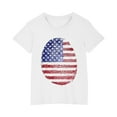 thumbnail image 1 of ZACPNCV Flag Shirt for Toddler Kids Boys Girls USA Flag T-Shirt 4th of July Shirt Patriotic Tee Tops White 7-8 Years, 1 of 9