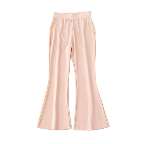ZACPNCV Flare Leggings for Girls Flared Yoga Pants Bootcut Leggings Girls Comfy Workout Pants Pink 12-13 Years