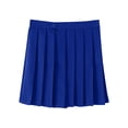 thumbnail image 1 of ZACPNCV Girl School Uniform Pleated Scooter Skirt with Under Shorts Pull On Elastic Waist Skirt Blue 17-18 Years, 1 of 4
