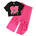 thumbnail image 1 of ZACPNCV Girl's 2 Piece Outfits Clothes Set Print Short Sleeve T-Shirt and Pants Set 2-3 Years, 1 of 9