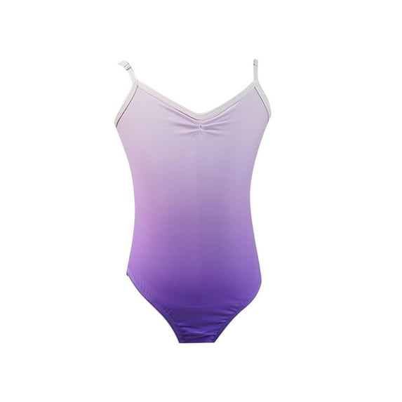 ZACPNCV Girl’s Camisole Dance Leotards Ballet for Kids Backless Ballet Dance Leotards Purple 17-18 Years