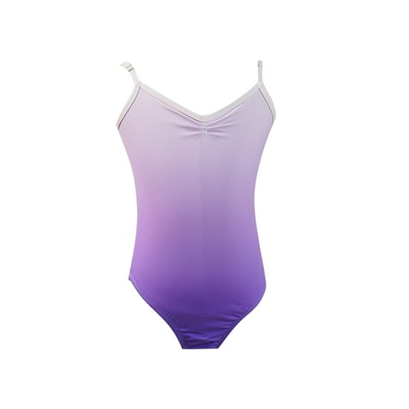 ZACPNCV Girl’s Camisole Dance Leotards Ballet for Kids Backless Ballet Dance Leotards Purple 17-18 Years