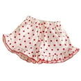 thumbnail image 1 of ZACPNCV Girl's Layered Ruffle Shorts Elastic Waist Bloomer Shorts Red 6-7 Years, 1 of 9