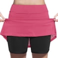 thumbnail image 1 of ZACPNCV Girl's Skorts Tummy Control Skorts Dressy Casual High Waist Athletic Shorts Skirts Hot Pink 3-4 Years, 1 of 7