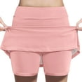 thumbnail image 1 of ZACPNCV Girl's Skorts Tummy Control Skorts Dressy Casual High Waist Athletic Shorts Skirts Pink 3-4 Years, 1 of 7