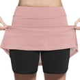 thumbnail image 1 of ZACPNCV Girl's Skorts Tummy Control Skorts Dressy Casual High Waist Athletic Shorts Skirts Pink 8-9 Years, 1 of 7