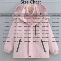 ZACPNCV Girl's Waterproof Ski Jacket Warm Hooded Winter Snow Coat Windbreaker Hooded Coat Pink 11-12 Years