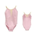 thumbnail image 1 of ZACPNCV Girls Ballet Leotards Dance Leotards Ruffle Short Sleeve Gymnastics Outfits Pink 12-13 Years, 1 of 5