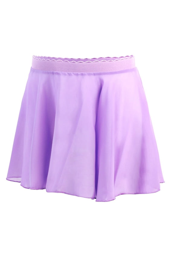 Girls Ballet Wrap Skirts Sheer Chiffon Dance Over Scarf for Leotards Gymnastic Ballerina Outfit for Kids Purple 5-6 Years