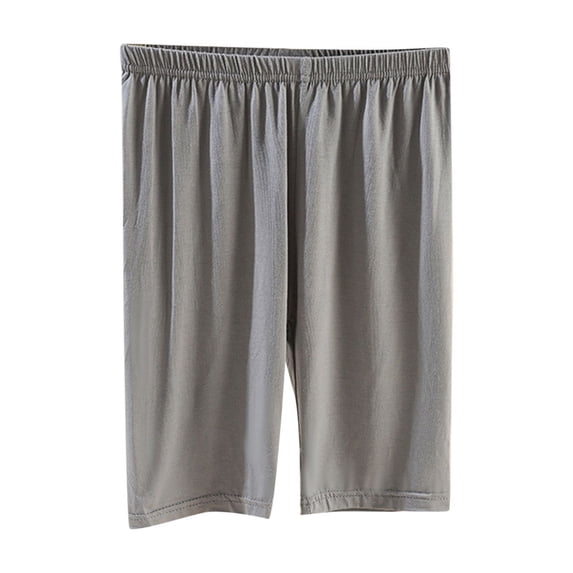 ZACPNCV Girls Bermuda Shorts Knee Length Summer Casual Shorts Lightweight Elastic Waist Short Pants Dark Gray 5-6 Years