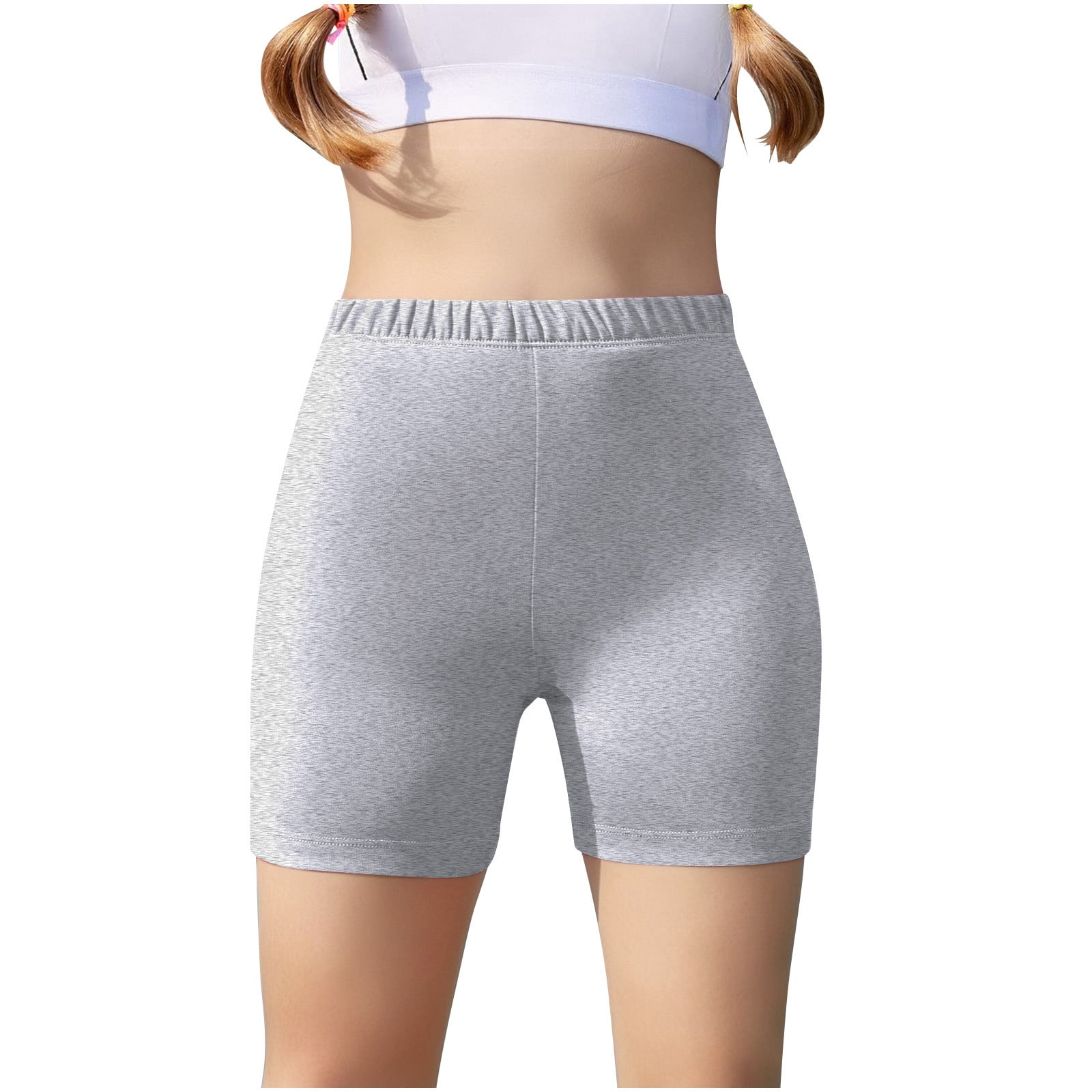 ZACPNCV Girls Biker Shorts High Waisted Tummy Control Yoga