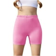 thumbnail image 1 of ZACPNCV Girls Biker Shorts High Waisted Tummy Control Yoga Volleyball Shorts Gymnastics Dance Athletic Compression Shorts Pink 7-8 Years, 1 of 9